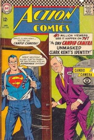Action Comics #345 "The Day Candid Camera Unmasked Superman's Identity"