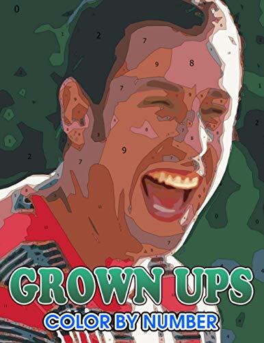 Grown Ups Color by Number: Grown Ups Coloring Book An Adult Coloring Book For Stress-Relief