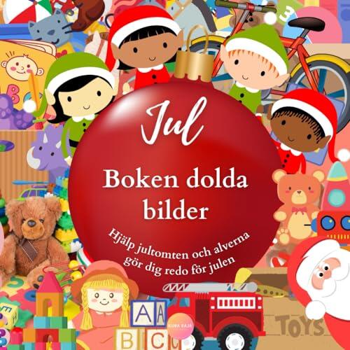 Jul Dolda Bilder Bok Hjälp Jultomten och Alverna gör dig redo för julen: Feriehjärnspelgåta för förskolebarn, Utmaning för förskola, Flickor och ... Berättelse med Minimala Ord
