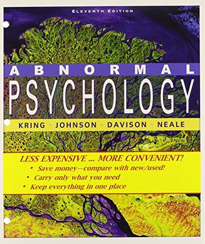 Abnormal Psychology 11th Edition Binder Ready Version with Binder Ready Survey Flyer Set
