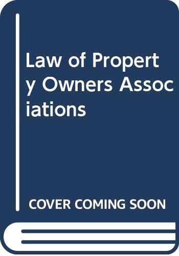 Law of Property Owners Associations