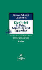 Die GmbH in Krise, Sanierung und Insolvenz