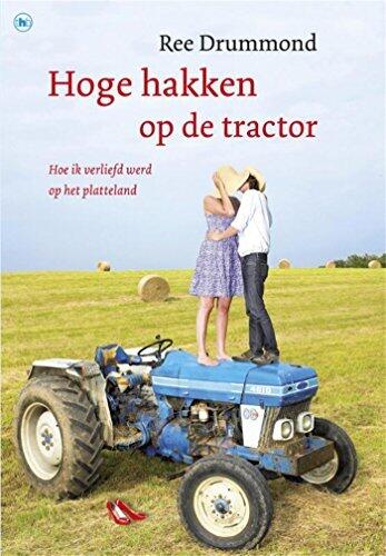 Hoge hakken op de tractor
