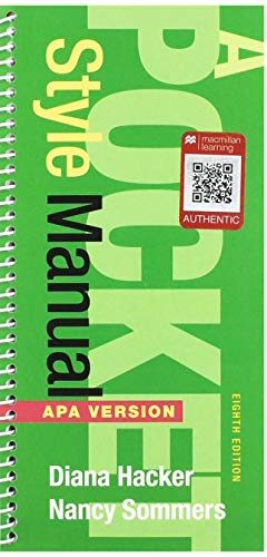 A Pocket Style Manual, APA Version 8e & LaunchPad Solo for Hacker Handbooks