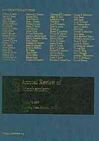 Annual Review of Biochemistry 2009