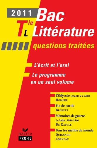 Bac Littérature Tle L : L'Odyssée, Fin de partie, Mémoires de guerre Le Salut