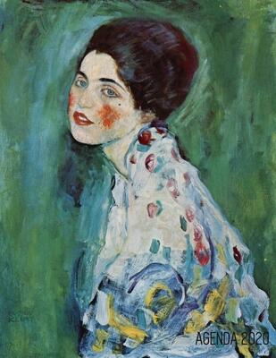 Gustav Klimt Agenda Giornaliera 2020: Ritratto di Signora (Art Nouveau) | Pianificatore Annuale 2020 | Da Gennaio a Dicembre (12 Mesi) | Organizer & Diario