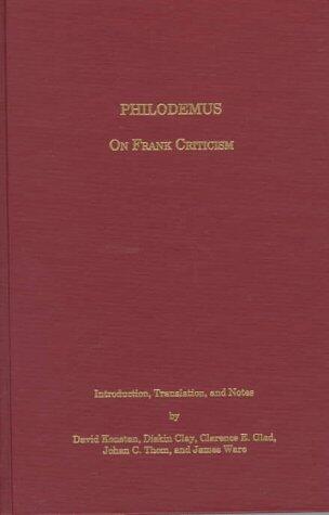Philodemus on Frank Criticism