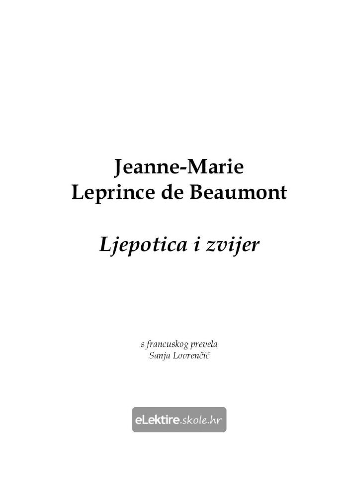 Ljepotica i zvijer