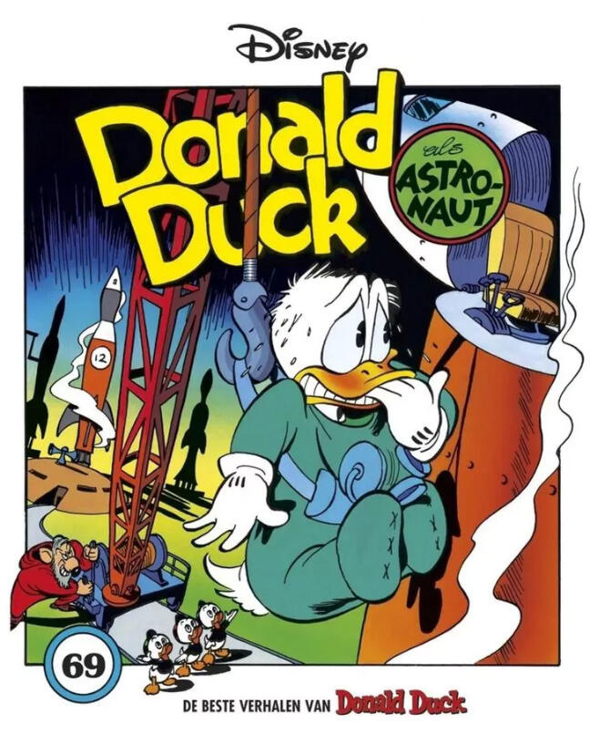 Donald Duck als astronaut