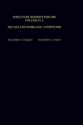 Structure Reports for 1984 (Volume 51B): Organic Compounds