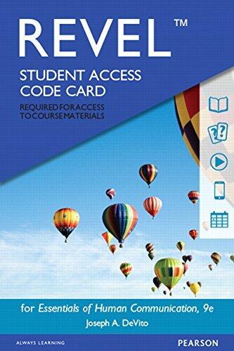 Essentials of Human Communication Revel Access Code