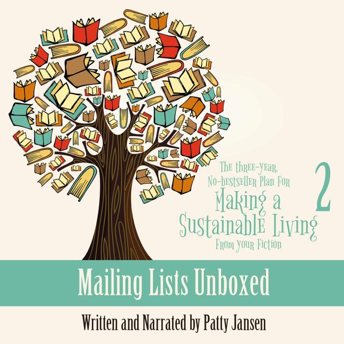 Mailing Lists Unboxed: The Three-Year, No-Bestseller Plan for Making a Sustainable Living from Your Fiction, Book 2