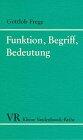 Funktion, Begriff, Bedeutung. Fünf logische Studien.