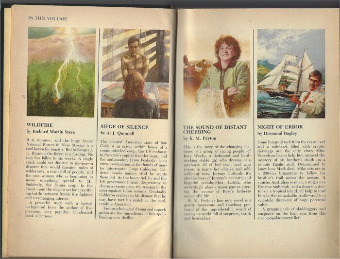 Reader's Digest Condensed Books: Wildfire - Siege of Silence - The Sound of Distant Cheering - Night of Error