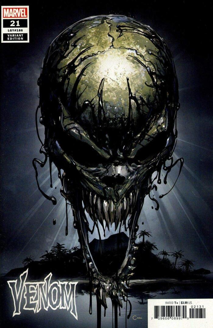 Venom #21 Clayton Crain Teaser Variant Cover