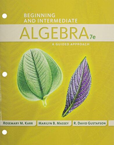 Bundle (Beginning and Intermediate Algebra: A Guided Approach, 7th + WebAssign Printed Access Card for Karr/Massey/Gustafson's Beginning and Intermediate Algebra, 7th Edition, Single-Term)