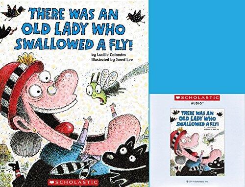 There Was an Old Lady Who Swallowed a Fly! By Lucille Colandro Paperback Book and Audio Cd by lucille colandro