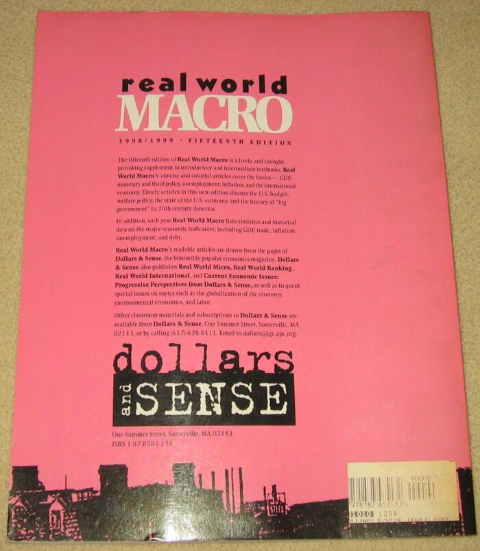 Real World Macro a macroeconomics reader from dollars and sense.