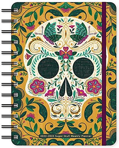 Sugar Skull 2022-2023 On-the-Go Weekly Planner: 17-Month Calendar With Pocket