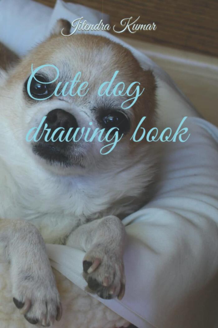 Cute dog drawing book