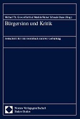 Bürgersinn und Kritik: Festschrift für Udo Bermbach zum 60. Geburtstag