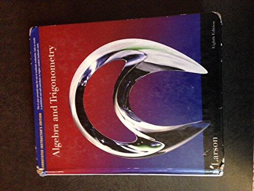 Algebra and Trigonometry (Annotated Instructor's Edition)