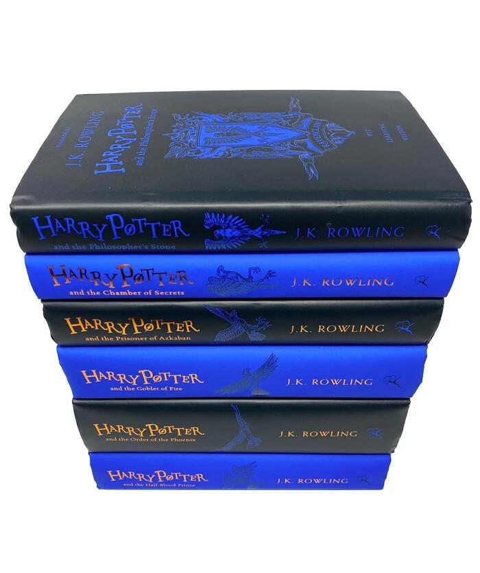 VERSAINSECT use Ravenclaw Edition Series 6 Books Collection Set By J.K. Rowling