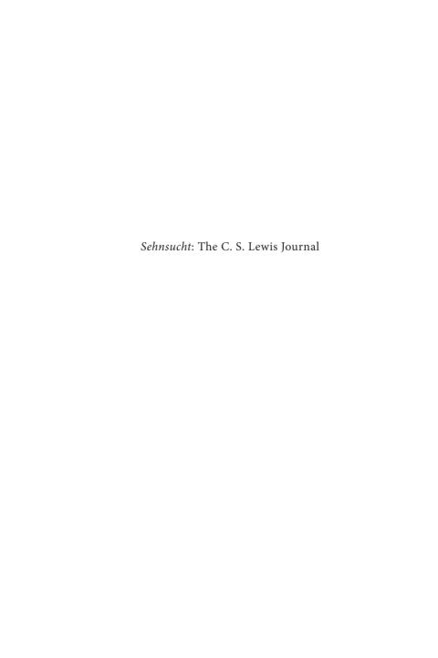 Sehnsucht: The C. S. Lewis Journal (Volume 12, 2018)