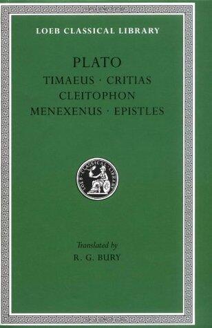 Timaeus/Critias/Cleitophon/Menexenus/Epistles
