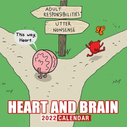 Heart and Brain Quote Calendar 2022: Lesson Life, Colour Quote for Decor
