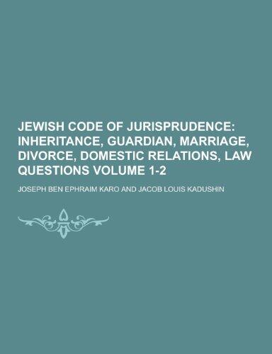 Jewish Code of Jurisprudence Volume 1-2