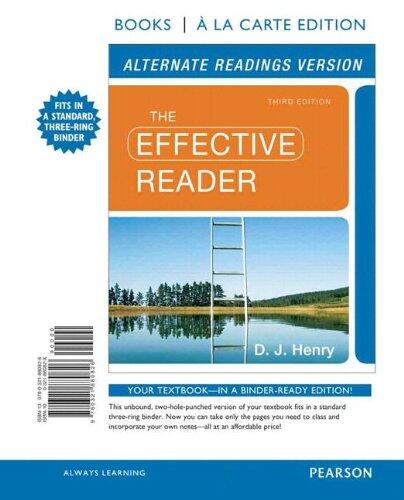 The Effective Reader (Alternate Edition): Books a La Carte Plus MyReadingLab with eText (Access Card Package)