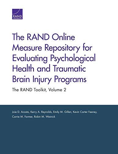 The RAND Online Measure Repository for Evaluating Psychological Health and Traumatic Brain Injury Programs: The RAND Toolkit
