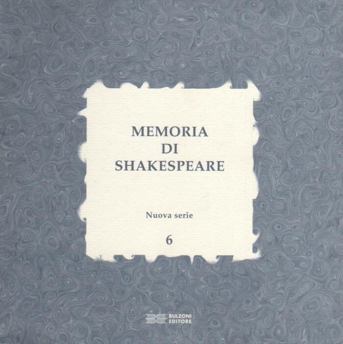 Memoria di Shakespeare. Volume VI