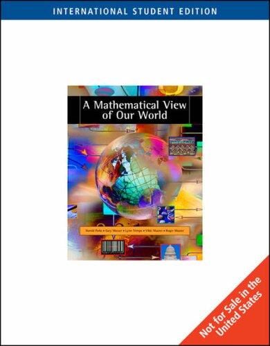 A MATHEMATICAL VIEW OF OUR WORLD W/C