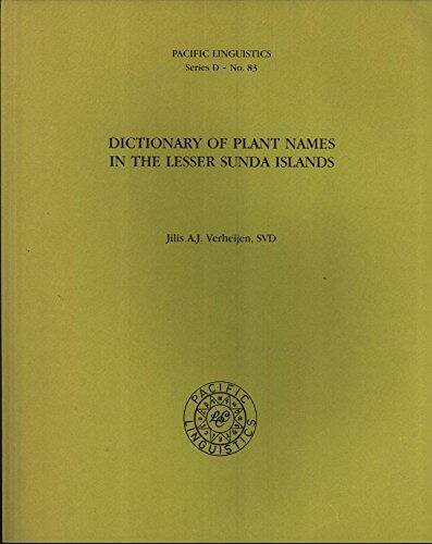 Dictionary of plant names in the Lesser Sunda Islands