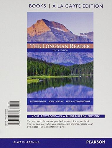 The Longman Reader [with MyWritingLab & eText Access Code]