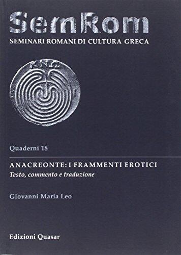 LEO GIOVANNI M.. - ANACREONTE: