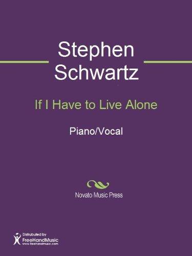 If I Have to Live Alone Sheet Music