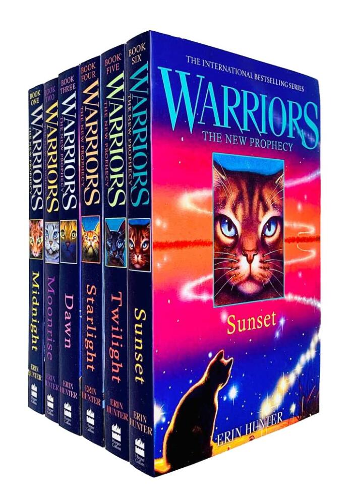 Warrior Cats Series 2: The New Prophecy by Erin Hunter 6 Books Set (Midnight, Moonrise, Dawn, Starlight, Twilight, Sunset) by Erin Hunter