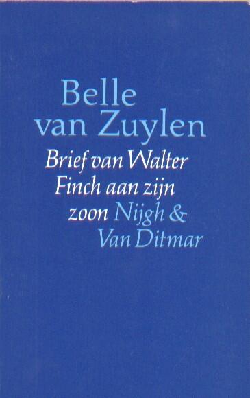 Brief van Walter Finch aan zijn zoon