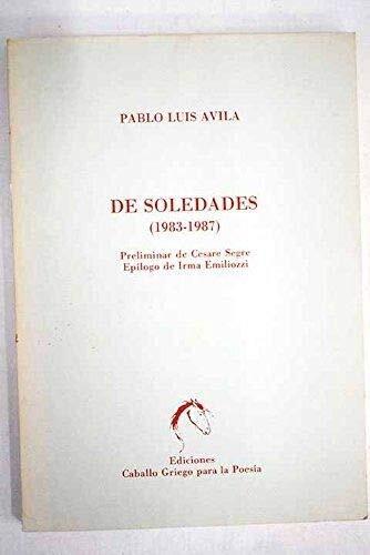De soledades: 1983-1987 (Colección Pentesilea)