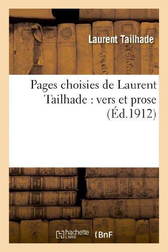 Pages Choisies : Vers et Prose