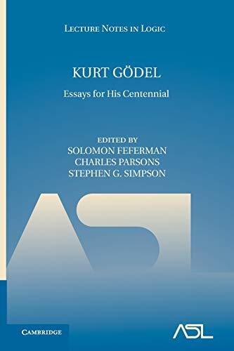 Kurt Gödel: Essays for his Centennial