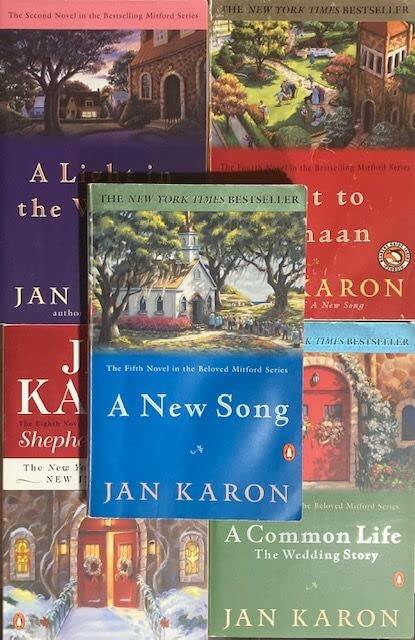 Jan Karon 5 Book Set - A Common Life, Out to Canaan, A New Song, A Light in the Window and Shepherds Abiding