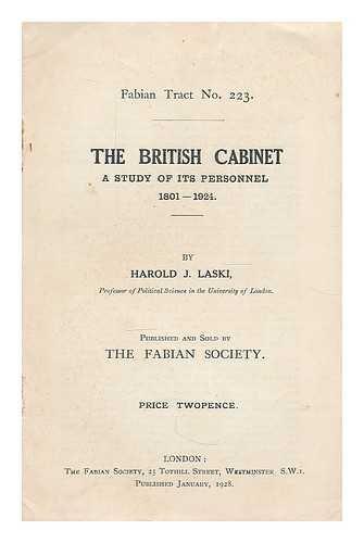 The British Cabinet, a Study of Its Personnel, 1801-1924