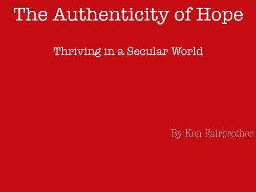The Authenticity of Hope