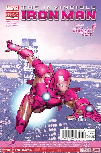 Invincible Iron Man #526 "Paul Renaud Susan G. Komen Variant"