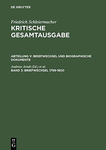 Briefwechsel 1799-1800: